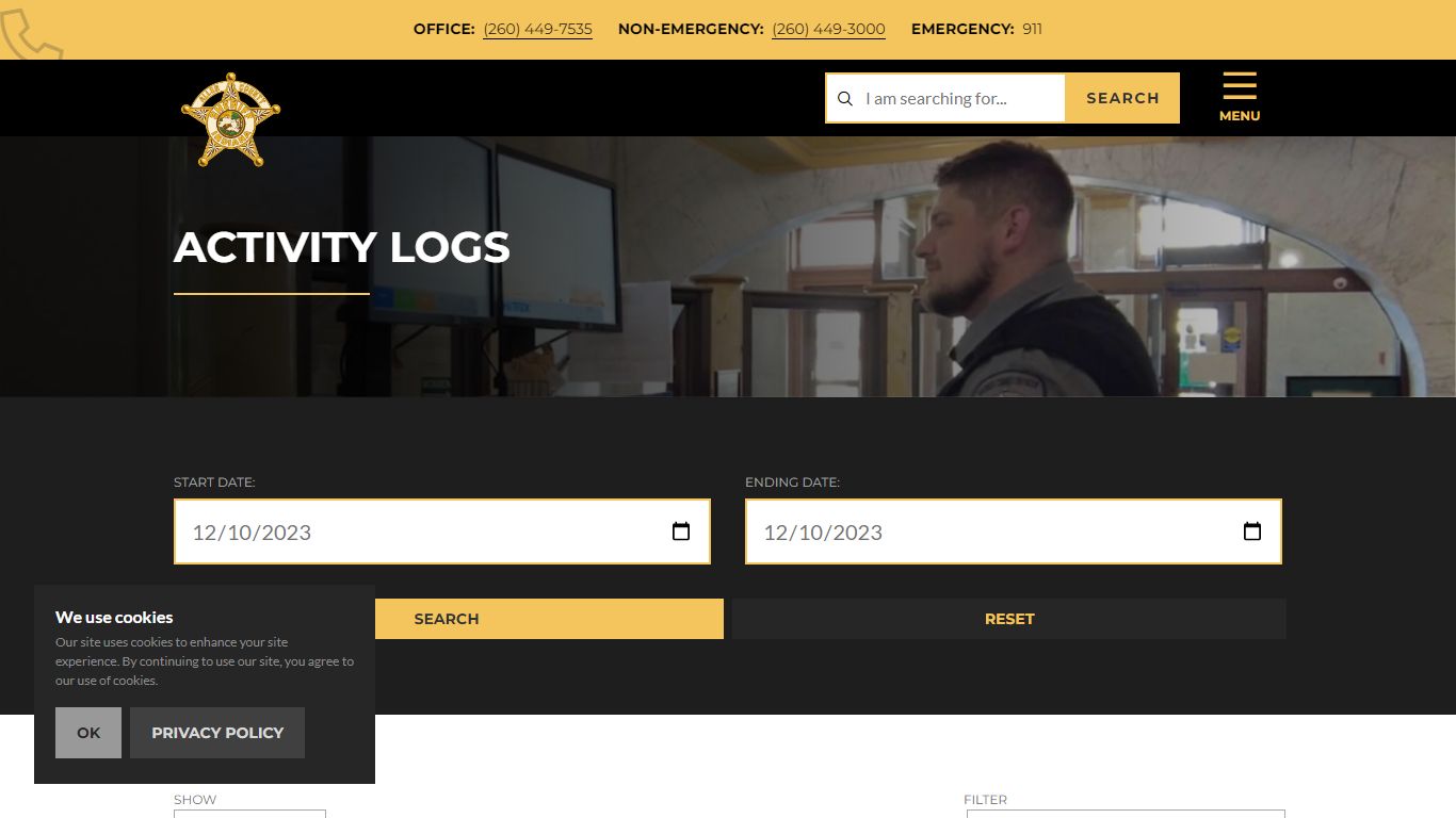 Activity Logs - Allen County Sheriff